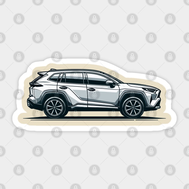 Toyota RAV4 Sticker by Vehicles-Art